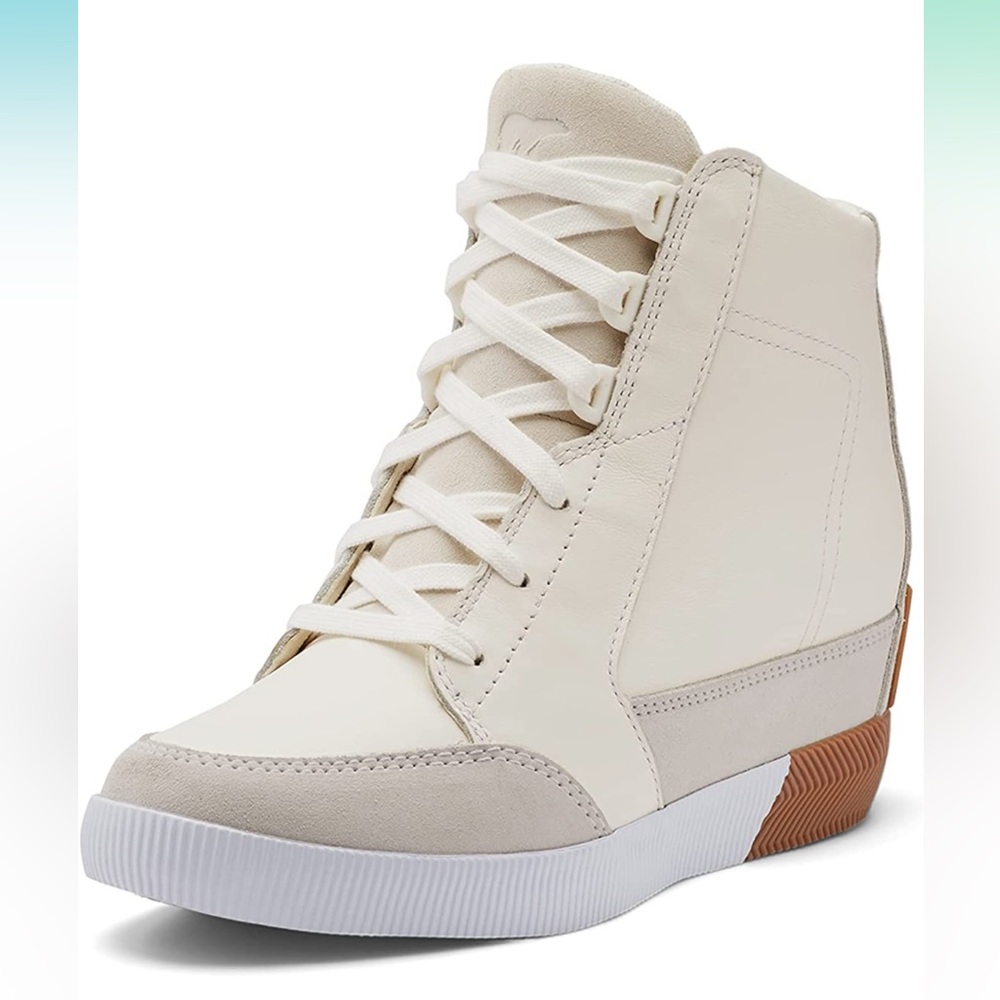 Sorel Out ‘N About Wedge Boots Size 8 Sea Salt